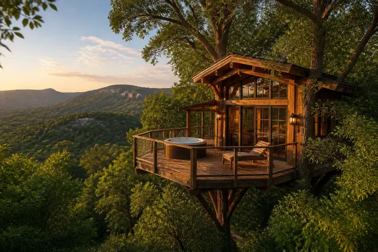 Cabane luxueuse dans la nature