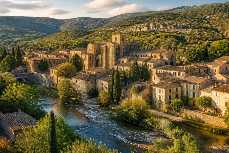 Lagrasse joyau medieval baigne de lumiere
